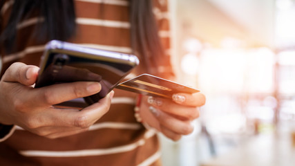 credit card in hand